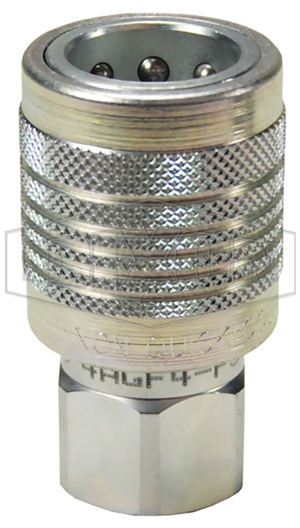 AG-Series Agricultural Push-Pull Poppet Valve Female Threaded Coupler